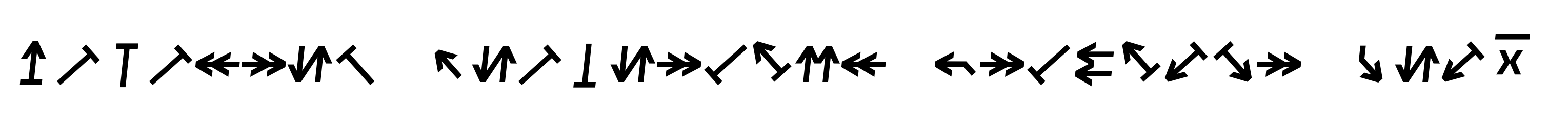 Monostep Geometrics Straight Regular Italic